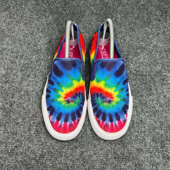 Puma Tie Dye Sneakers Women's Size 7.5 Colorful Slip On Comfort Athletic Shoes - Picture 3 of 13